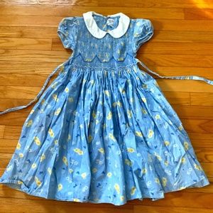 Vintage Girls Smocked Dress Talbots